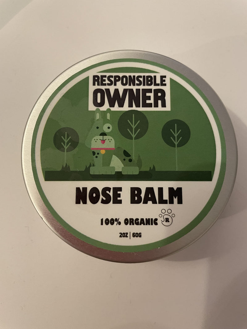Organic Dog Nose Balm for Chapped, Crusty and Dry Dog Noses, All Natural Dog Nose Balm 2oz | 60ml