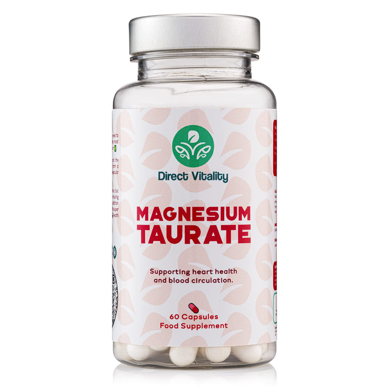 Magnesium Taurate | 700mg per Capsule | UK Made | 2 Months Supply | Vegan | No Nasty fillers | GMP Certified - BeesActive Australia