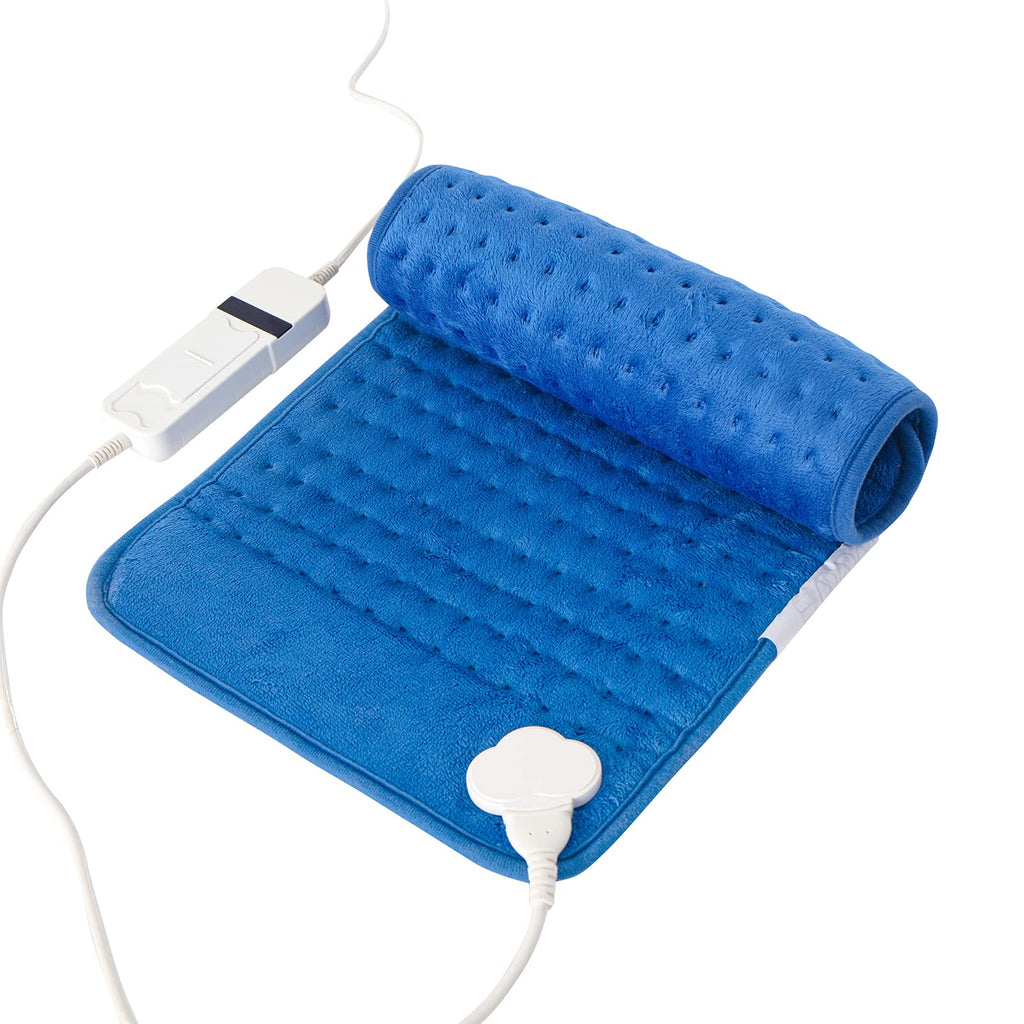 Electric Heat Pad - Heating Pads for Back Pain Relief, Auto Shut Off Heated Pad, Machine Washable 30x60 cm (Royal Blue) Royal Blue - BeesActive Australia