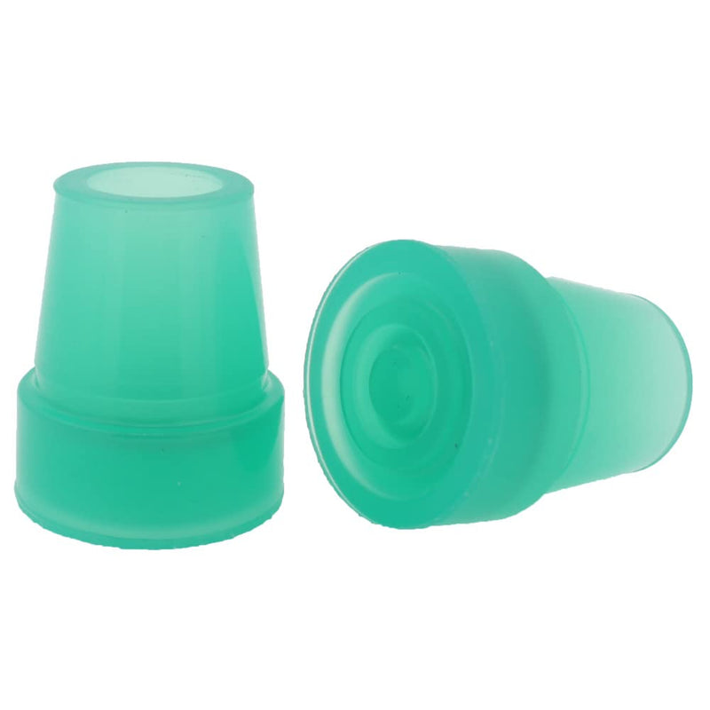 2Pcs: 19mm 3/4" Glow Green in The Dark Rubber Ferrules for Walking Sticks - by Lifeswonderful - BeesActive Australia