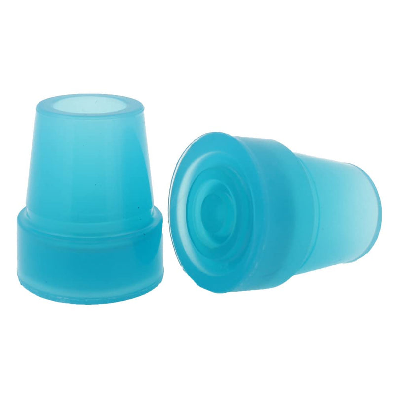 2Pcs: 19mm 3/4" Glow Blue in The Dark Rubber Ferrules for Walking Sticks - by Lifeswonderful - BeesActive Australia
