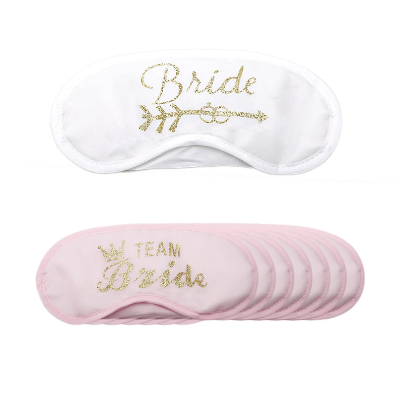 8 Pcs Sleep Eye Masks, Bridesmaids Team Bride Sleep Eye Masks Party Accessories for Wedding Engagement Party - BeesActive Australia
