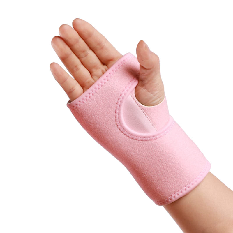 yeloumiss Wrist Splint Support Brace Compression Wrist Brace Elastic Adjustable Carpal Tunnel Support with Metal Strip for Sports, Fitness, Arthritis, Tendonitis One Size Single (Right Hand, Pink) Right Hand - BeesActive Australia
