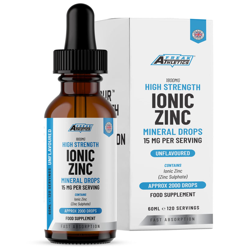 Ionic Zinc Liquid Drops - 60ml Glass Bottle - 120 Servings - High Strength 15mg - Boosts Metabolism & Supports Healthy Immune System - BeesActive Australia
