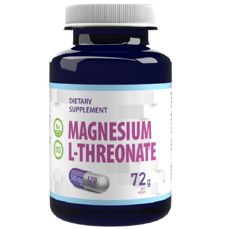Hepatica Magnesium L-Threonate 2000mg Per Serving 120 Vegan Capsules, Manufactured in Facility Certified by HACCP, GMP, ISO - BeesActive Australia