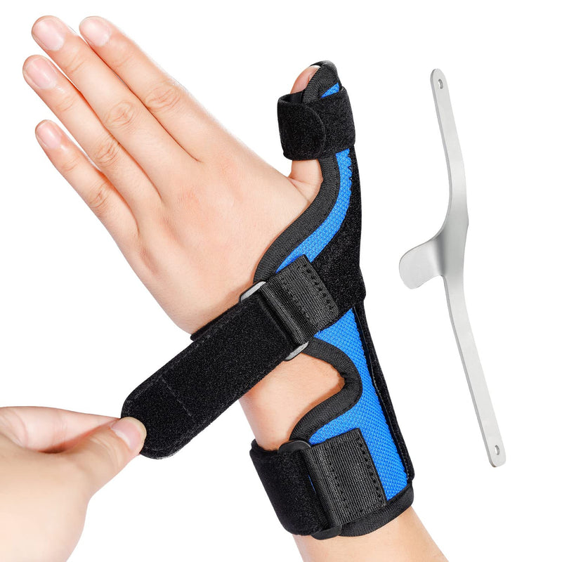 Thumb Brace Stabilizer Splint-Thumb Arthritis Spica Support for Left & Right Hand, CMC Joint Trigger Thumb Immobilizer, for Knuckle Pain Relief, Tendonitis, Sprains-Thumb & Wrist Fixed Aluminum Plate S/M - BeesActive Australia