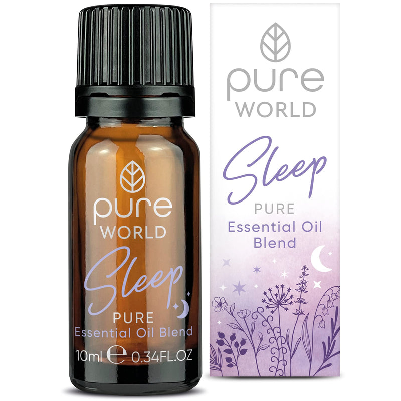 Pure World Sleep Blend of Essential Oils. Rose Lavender Chamomile Peppermint Ylang Ylang Lemon - BeesActive Australia