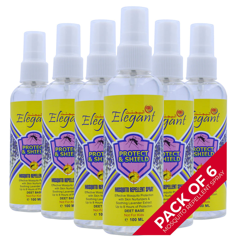 Elegant Mosquito & Tick Repellant Spray – 100ML – Pack of 2 – Lavender Extract – DEET Base – Tick, Insect & Mosquito Repellant | 8H Protection, Protect & Shield Spray | NOT for Kids, Anti-Bug Spray 2 x 100 ML (PACK of 2) - BeesActive Australia