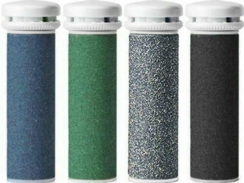 4 x CSL-TECH Mineral Compatible with Emjoi Pedi Mixed Grade Coarse Replacement Rollers - BeesActive Australia