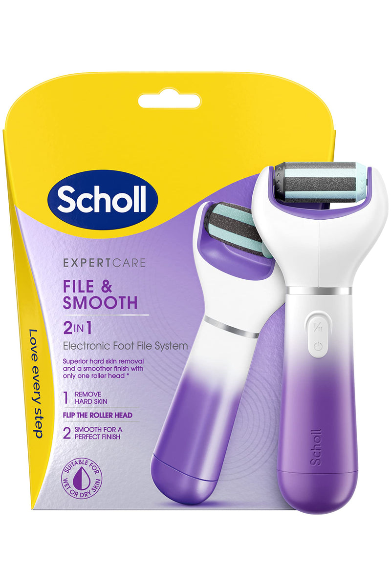 Scholl Velvet Smooth 2in1 File and Smooth Electric Foot File Pedi, for Hard Skin and Callus Removal - BeesActive Australia
