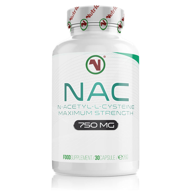NAC Supplement 750mg | Vegan Capsules | N-Acetyl-Cysteine Amino Acid - High Bioavailability - Providing Non Toxic Stable Form of L-Cysteine - EU Made to ISO and GMP Standards (30) 30 Count (Pack of 1) - BeesActive Australia