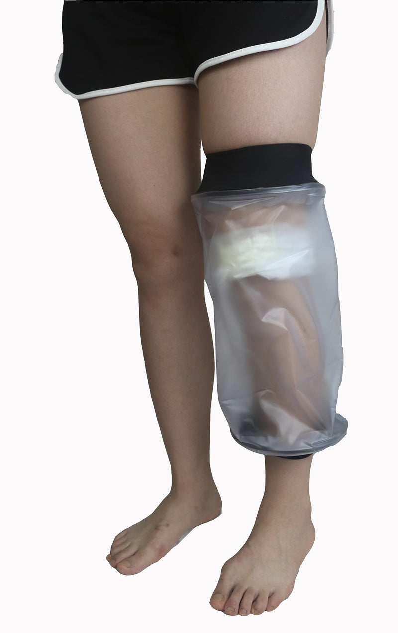 Waterproof Knee Cast Cover for Shower,Bath-Reusable Knee Waterproof Protector Keep Cast and Bandage Dry.-Adult Knee-40cm - BeesActive Australia