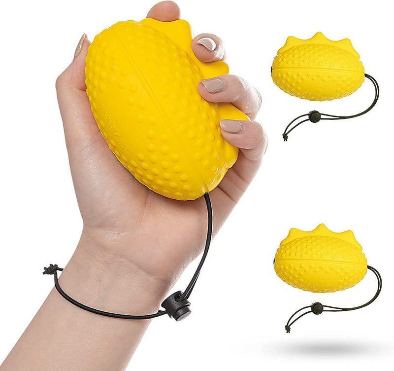 Finger Ball Exerciser Grip Ball for Hand,Portable Wrist Strap Finger Grip Strengthening Exercise for Hand 2pcs - BeesActive Australia