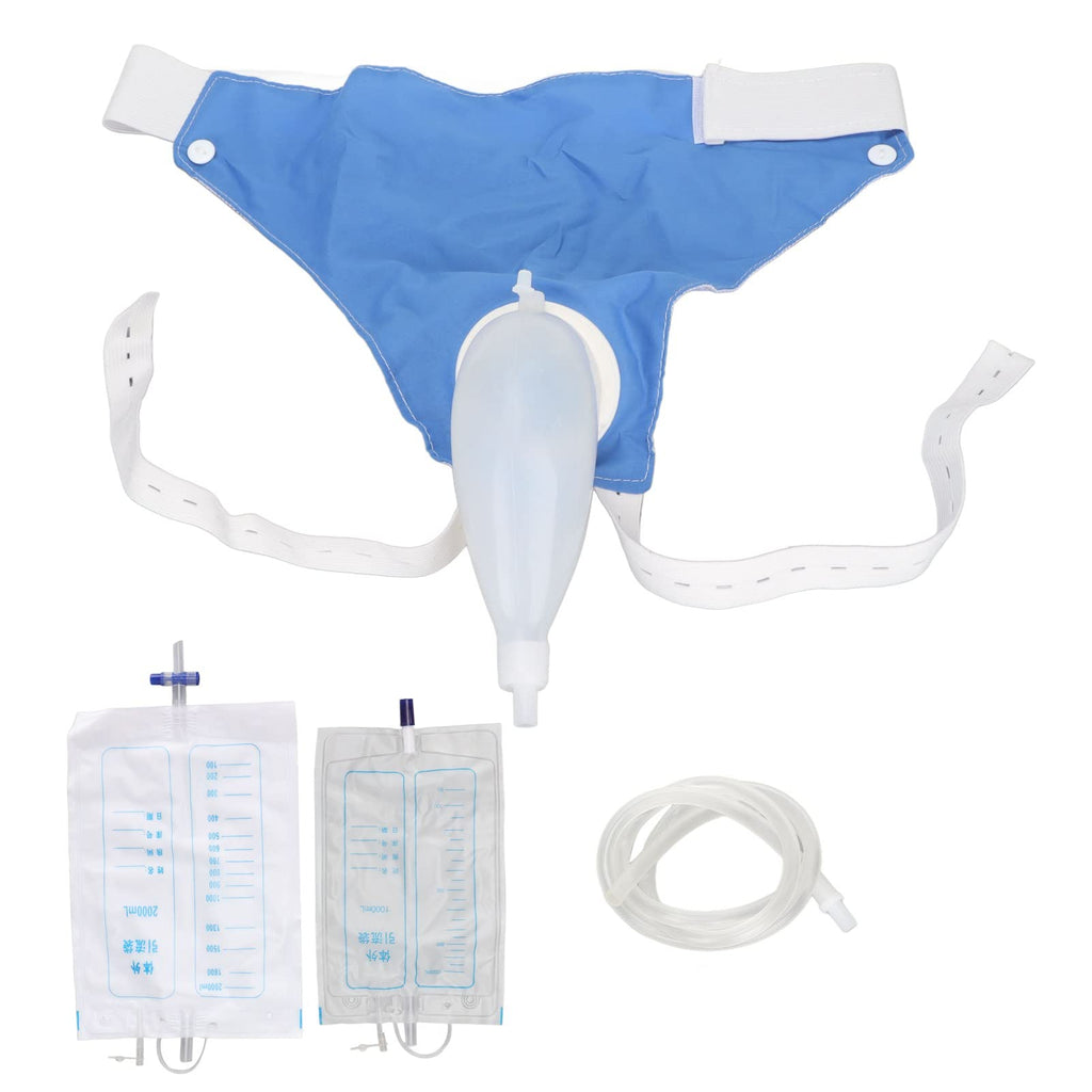 Urinal Bag, Wearable Urine Bag with Pee Catheter Duct 1000ML 2000ML for Men Elderly Urinary Incontinence Bedridden Patients - BeesActive Australia