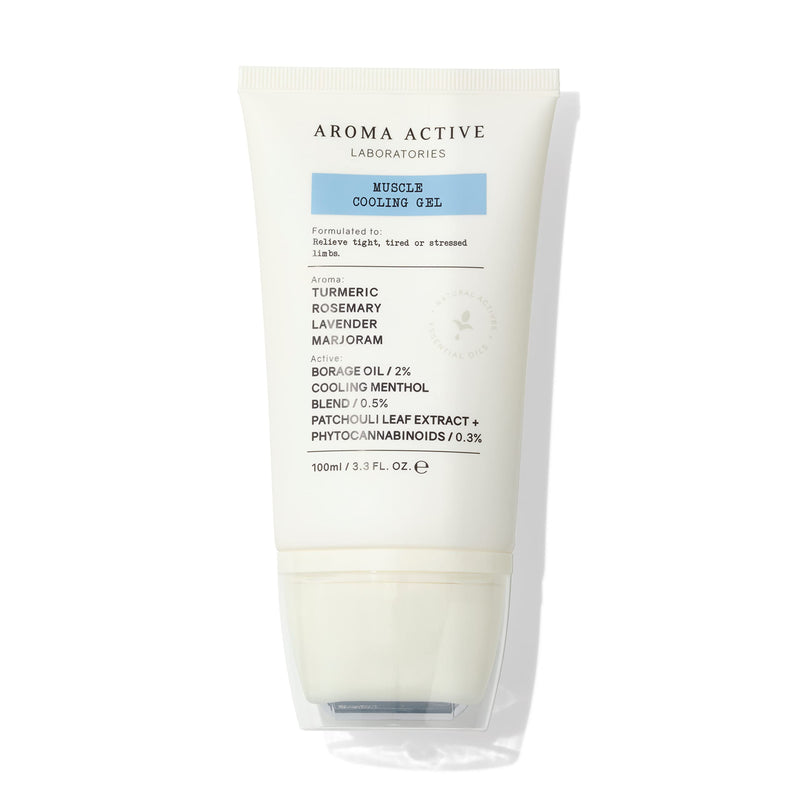 AROMA ACTIVE LABORATORIES Muscle Cooling Gel 100ml - Cool Angry Muscles, Help Muscles Chill Out, Borage Oil, Shake Off Stiffness, Gym, Workout, Phytocannabinoids, Pain Relief, Plant Power, Menthol - BeesActive Australia
