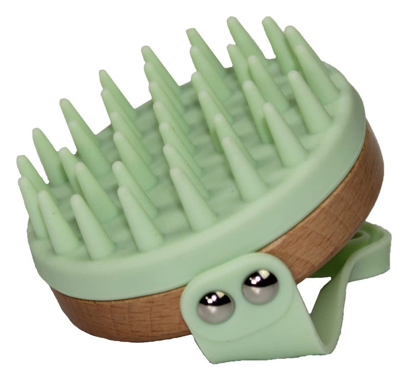 Bodylife Home Scalp Massager Shampoo Brush Soft Silicone Bristles For Hair & Scalp Care Green - BeesActive Australia