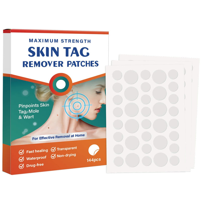 Skin Tag Removal, 144 PCS Wart Remover Skin Tag Remover Patches, Hydrocolloid Acne Pimple Patches for Fast Healing - BeesActive Australia