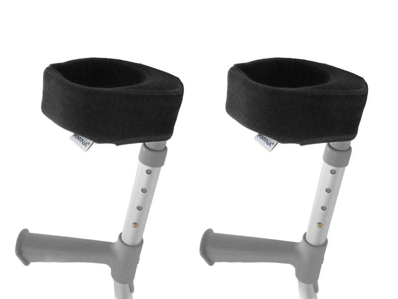 KMINA - Elbow Crutch Pads Closed Cuff (x2 Units), Crutches Pads for Adults, Elbow Crutch Covers, Comfy Crutch Cuff Pads, Cushion Pads for Crutches, Padding for Elbow Crutches - Made in Europe Crutches padding closed cuff (x2) - BeesActive Australia