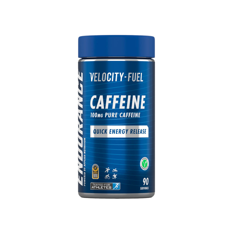 Applied Nutrition | Endurance Caffeine Capsules 100mg - Velocity-Fuel Caffeine, Quick Energy Release, Increase Alertness, Concentration, Boost Endurance Performance, Veggie Capsules, 90 Servings - BeesActive Australia