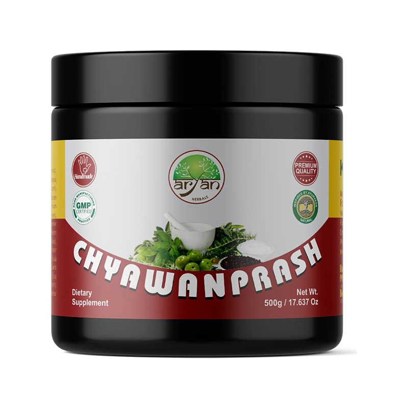 Aryan Herbals Ayurvedic Handmade Chyawanprash (Herbal Jam with Ayurvedic Herbs) for Immune Support- 500 gm - BeesActive Australia