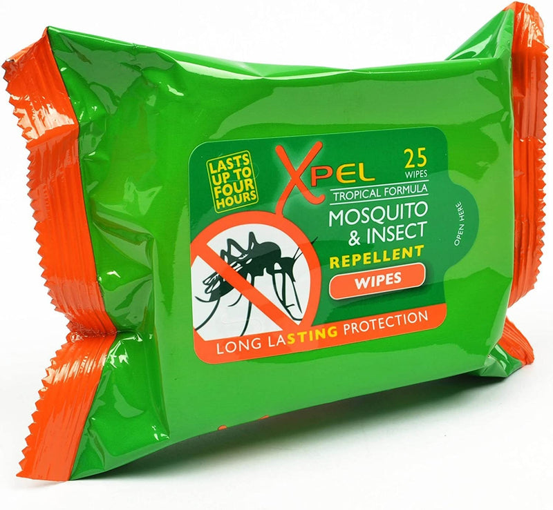 VONRUSS-UK Sensitive DEET Free Insect/Mosquito Repellent Wipes Bug Cooling Lasting Protection by Xpel (Adult Wipes) Adult Wipes - BeesActive Australia