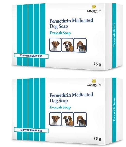 2x75g EVASCAB Anti Scab/Anti Lice Soap for Dogs | Value Pack