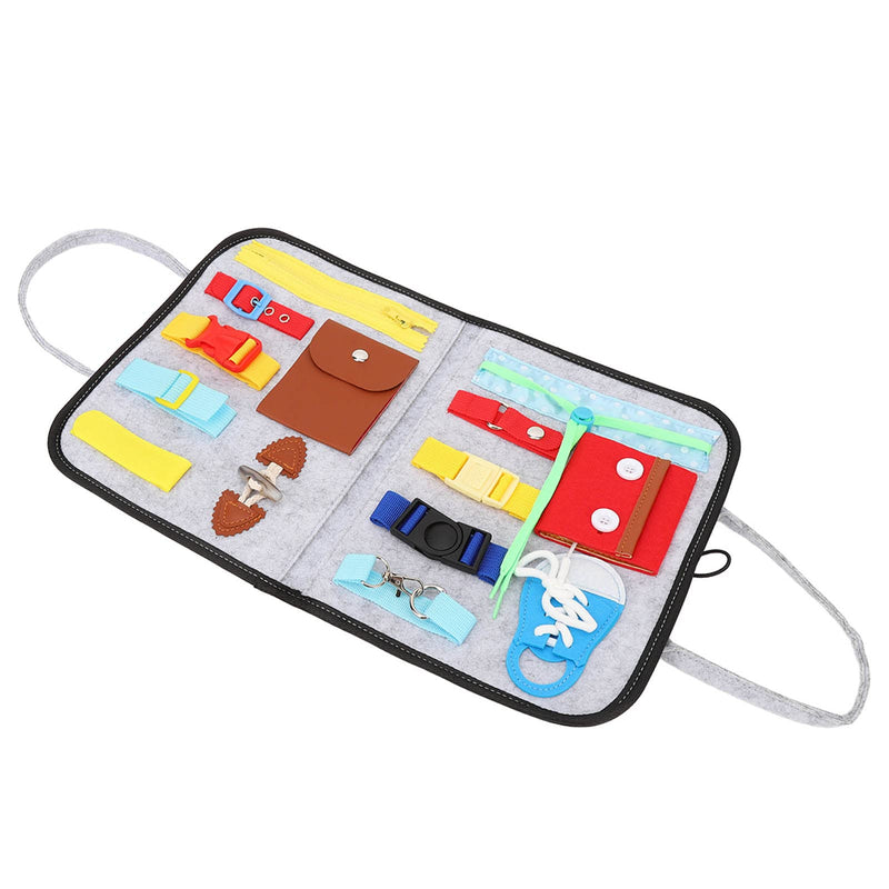 Sensory Fidget Blanket Elderly Activity Sensory Board Portable Zip Button Basic Skills Sensory Board for Adults with Dementia - BeesActive Australia