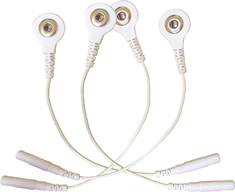TENS Electrode Connection Cable TENS Wires 2mm Pin Connector for Tens Machines Pack of 4 - BeesActive Australia