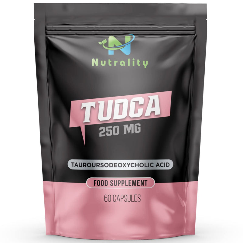 Nutrality Tudca Supplement 250mg - 60-Day Supply Tudca Bile Salts for Liver Cleanse Detox and Repair - Brain Health, Mitochondria Support, Gut Microbiome Booster - Suitable for Vegans & Vegetarians - BeesActive Australia
