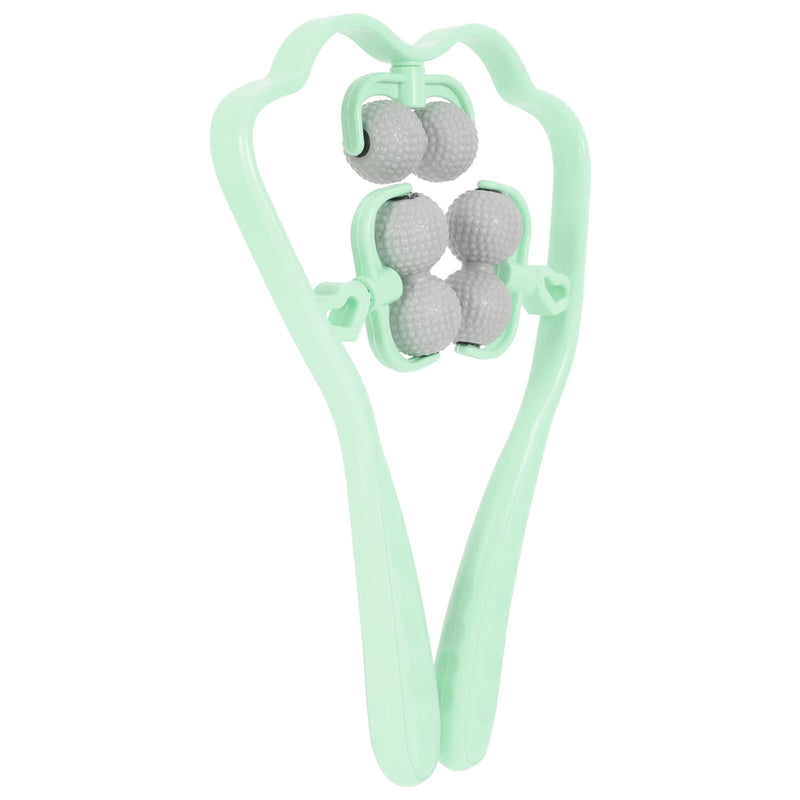 Healvian Hip Hook Neck Massage Roller Neck and Shoulder Shiatsu Deep Tissue Trigger Point Manual Self Muscle Massage Tool with Balls for Self Muscle Tension Relief Scalp Massager Green Arm Massager - BeesActive Australia