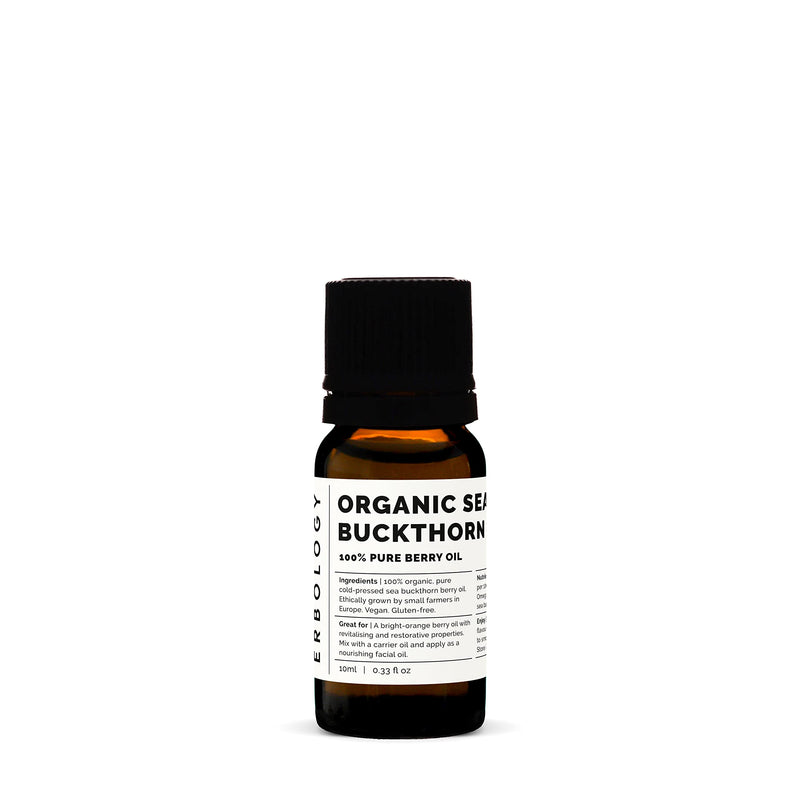100% Organic Sea Buckthorn Oil 10ml - Cold-Pressed 50:1 - Premium Quality - Rich in Omega-7 and Beta-Carotene - Straight from Farm - Non-GMO - No Additives or Preservatives - Recyclable Glass Bottle - BeesActive Australia