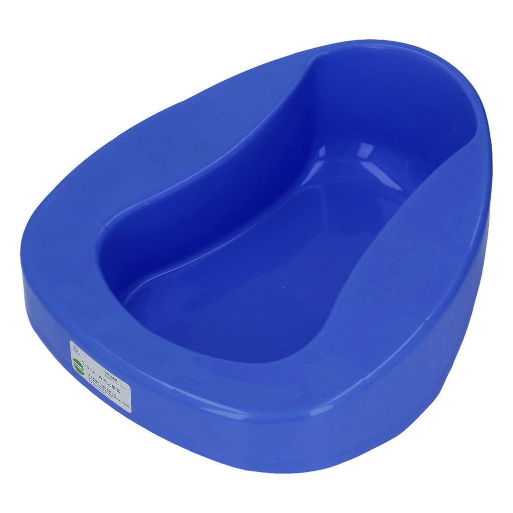 Thick Plastic Bedpan, Large Bed Pan Nursing Thicken 10 Degree Slope Bedridden Bedpan for Elderly Pregnant Women(Blue) Blue - BeesActive Australia