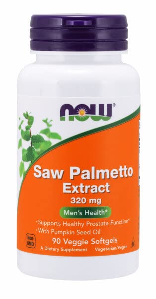 Now Foods, Saw Palmetto Extract, 320mg, with Pumpkin Seed Oil, 90 Vegan Capsules, Lab-Tested, Soy Free, Gluten Free, Non-GMO - BeesActive Australia