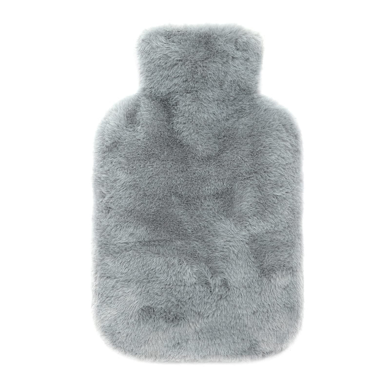 Bakecat Hot Water Bottle Cover Only, Very Soft Fluffy Cover - 2L (Cover Only), Grey Light Grey - BeesActive Australia
