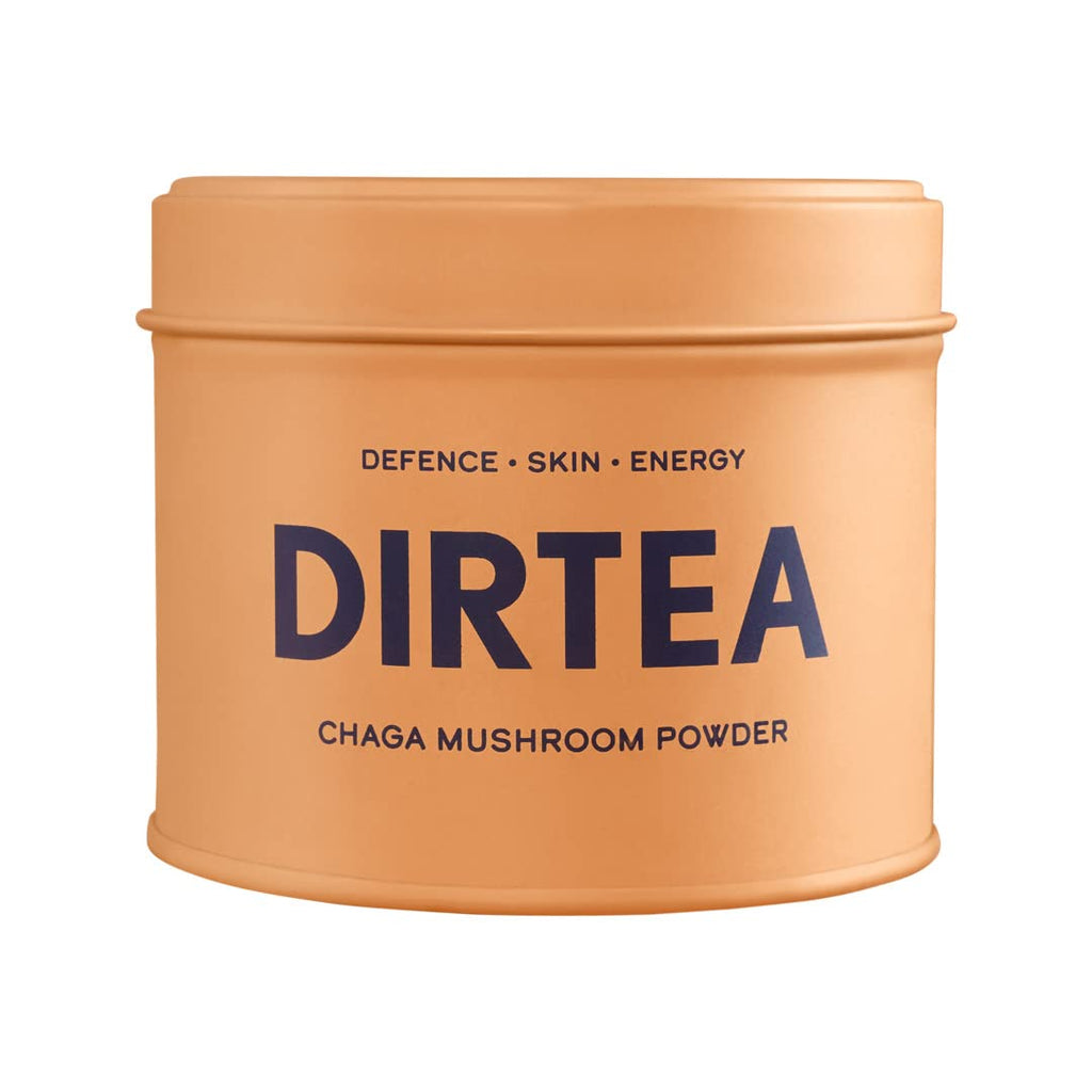 Dirtea Chaga Mushroom Powder, for Defence, Skin & Energy, 1 Tin of Mushroom Powder, 60g, Containing 30 Servings - BeesActive Australia