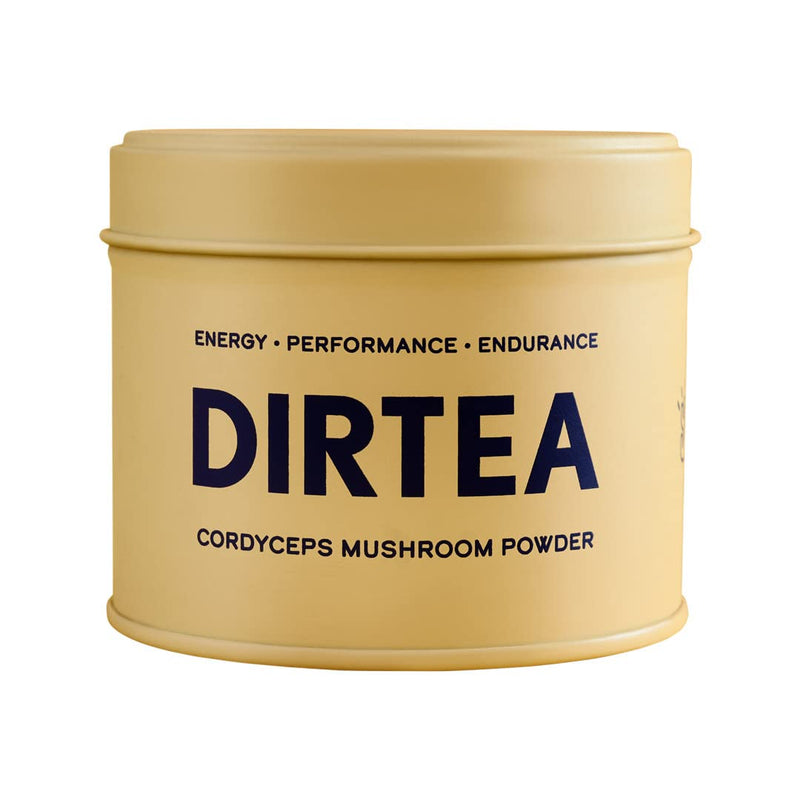 Dirtea Cordyceps Mushroom Powder for Energy, Performance & Endurance, 1 Tin of Mushroom Powder, 60g, Containing 30 Servings - BeesActive Australia