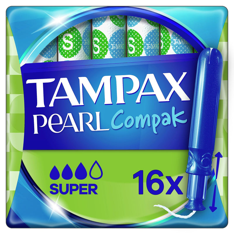 Tampax Pearl Compak Super Tampons with Applicator 4x16, Tampax’s No.1 Combination of Comfort, Protection and Discretion - BeesActive Australia