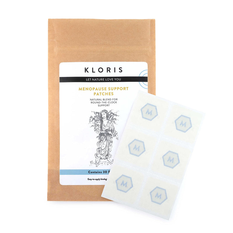 KLORIS Menopause Patches - Natural Support for Hot Flashes, Sleep, Night Sweats, Cramps & Mood - with Gotu Kola & More - BeesActive Australia