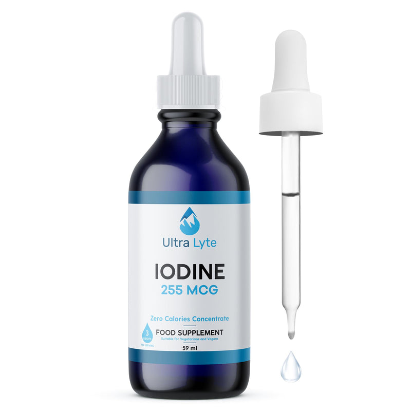 Ultra Lyte Iodine 255MCG � 59ml Iodine Supplement from Potassium Iodide � Optimal Thyroid Function, Hormone Production � Dietary Supplement for Cognitive Function, Normal Energy Levels - BeesActive Australia