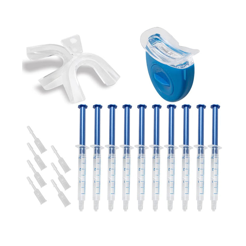 funchic Teeth Whitening Kit with LED Light, 10pcs 3ml 44% CP Teeth Whitening Gel Tooth Whitener and 2pcs Mouth Trays - BeesActive Australia