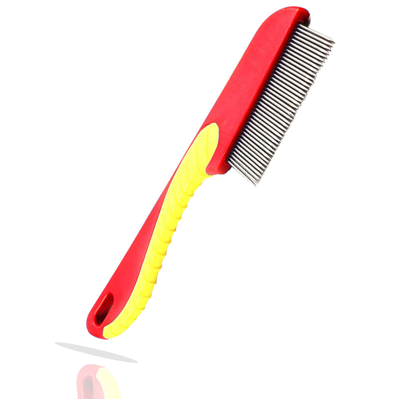 EXTRA FINE NIT HAIR COMB LARGE HANDLE Head Lice Egg Larva Remover Comb Anti-Lice (RED) RED - BeesActive Australia