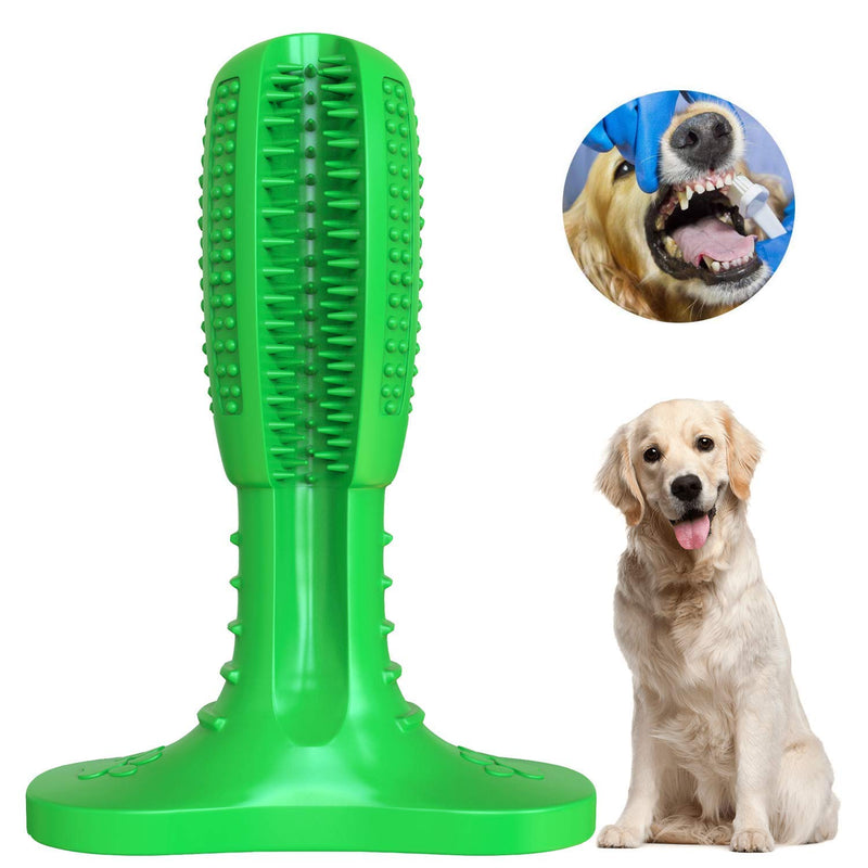 Bestbuy Dog Toothbrush Stick-Puppy Dental Care Brushing Stick Effective Doggy Teeth Cleaning Massager Nontoxic Natural Rubber Bite Resistant Chew Toys for Dogs (Large)