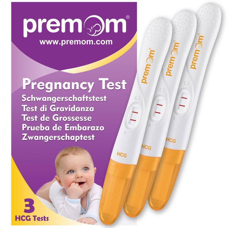 Premom Pregnancy Test Midstream: Early HCG Detection Sticks - 3 Pack Pregnant Test Kit 3HCG - BeesActive Australia