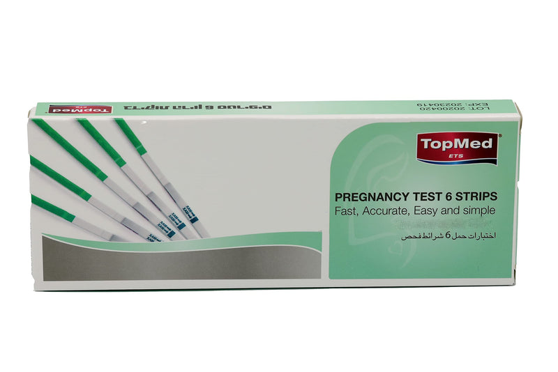 TOPMED ETS Pregnancy Test Strips, HCG Tests, Instant Result, 99% Accurate, Extra Sensitive (6) 6 - BeesActive Australia