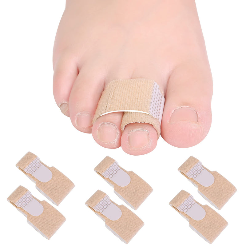 DYKOOK Broken Toe Wraps Splint Bandages 6 Pcs, Toe Straighteners Toe Separator Spacers for Bent Toes Overlapping Toes Hammer Toe - BeesActive Australia
