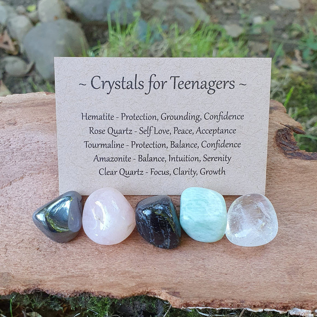 Crystals for Teenagers Tumblestone Set | Crystal Gift Set | Gemstone Bundle | Healing Crystals - BeesActive Australia