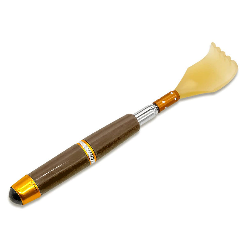 Jagowa Back Scratcher Stretchable Back Massager Extendable Back Scratchers�Relief Body Relaxation Coffee Colour Brown - BeesActive Australia
