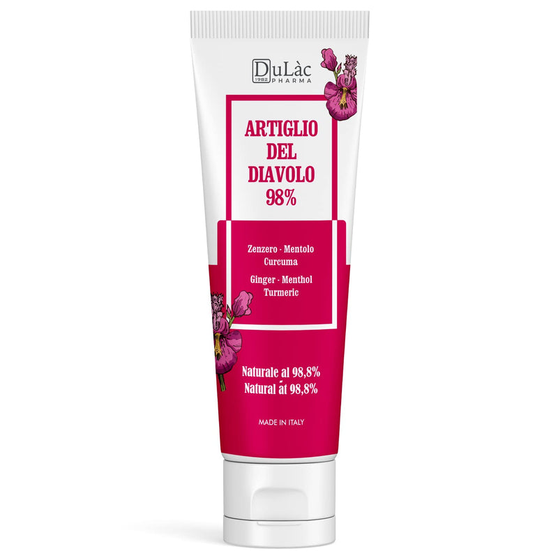Devil's Claw Gel 98% Extra Strong, 100 ml, Made in Italy for Massage to Joints and Muscles, Natural Formula and Dermatologically Tested on Sensitive Skin - Dul�c Pharma 100 ml (Pack of 1) - BeesActive Australia