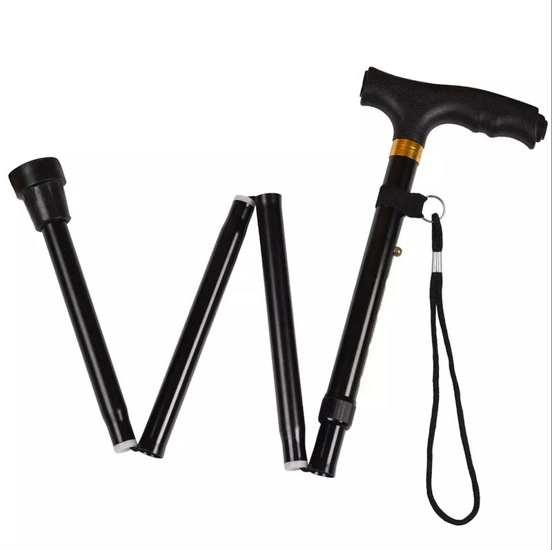 BARGAIN FACTORY Black Walking Stick For Men And Women Lightweight, Adjustable, Durable & Portable - BeesActive Australia