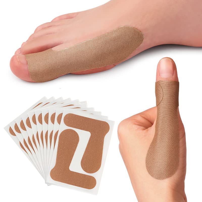 Big Toe Strap Thumb Protecting Tape, 20 PCS Self Adhesive Big Toe Brace Thumb Cover Stickers, Big Toe Straighteners, Elastic Pain Relieving Patch for Bunion, Joint Support, Arthritis, Sprains Strains - BeesActive Australia